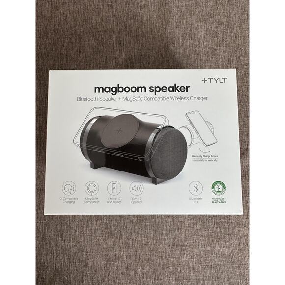 Tylt MagBoom MagSafe Bluetooth Wireless Speaker Black - NIB - Picture 1 of 5